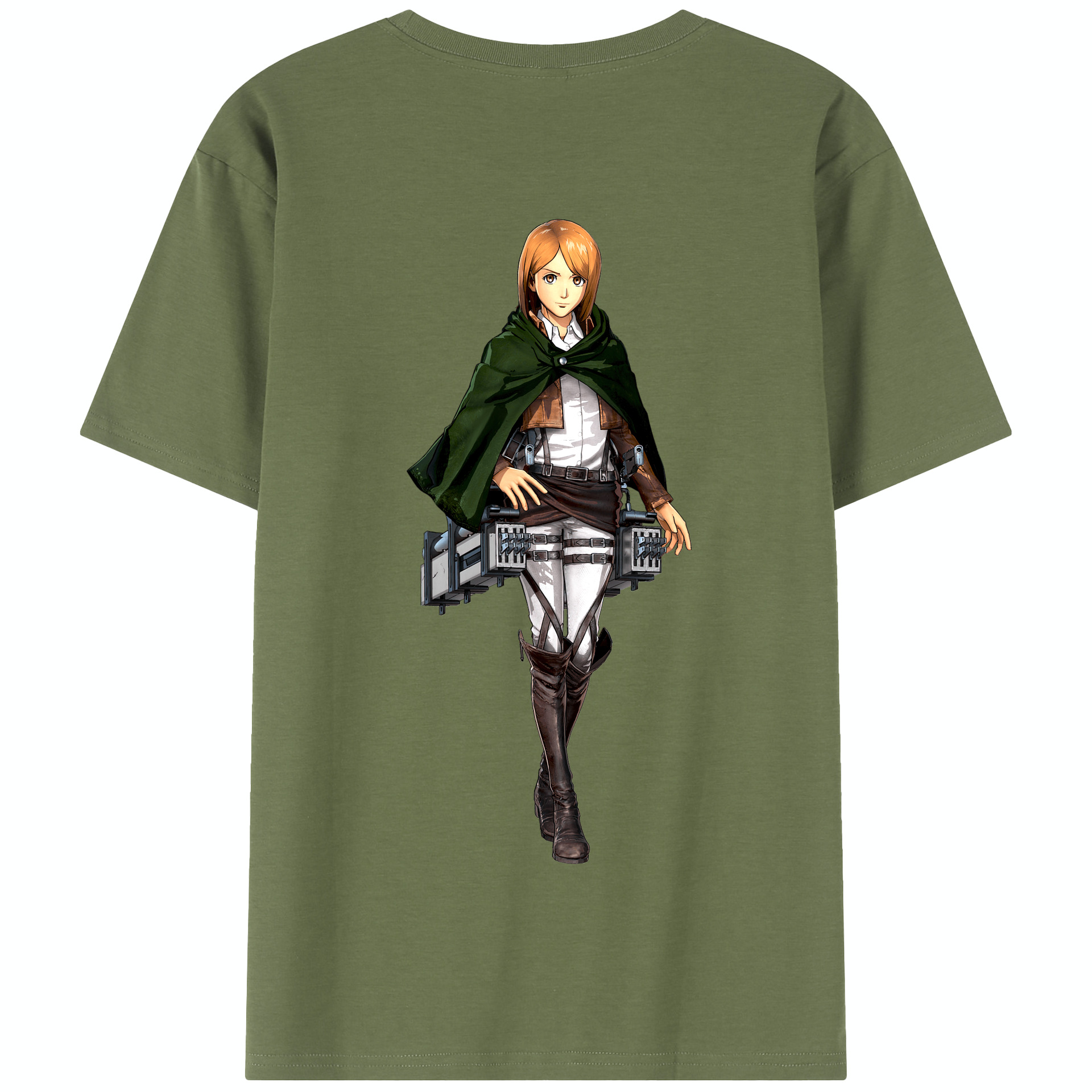 （画像用） 進撃の巨人 ペトラ·ラル Attack on Titan Petra Rall 綿100％半袖Tシャツ（背面プリント）